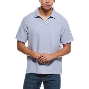 Frame Denim Mens Frame Jacquard Polo Shirt, Blue